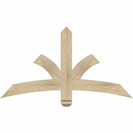 Ekena Millwork Davenport Rough Sawn Timber Gable Bracket, Douglas Fir, 48"W x 26"H x 2"D x 4"F, 13/12 Pitch GBW048X26X0204DAV00RDF
